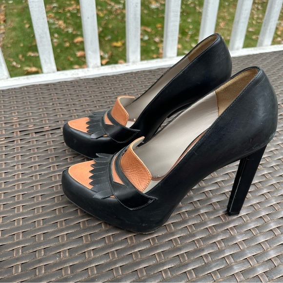 Jason Wu Leather Oxford Two Tone 5" Pumps, Size 9.5 or EU 40.5, Women's Heels - Picture 6 of 14